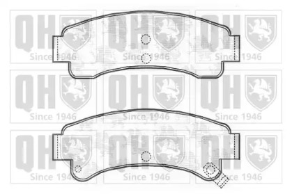 Комплект тормозных колодок (QUINTON HAZELL: BP574)