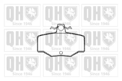 Комплект тормозных колодок (QUINTON HAZELL: BP577)