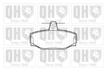 Комплект тормозных колодок (QUINTON HAZELL: BP591)
