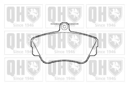 Комплект тормозных колодок (QUINTON HAZELL: BP592)