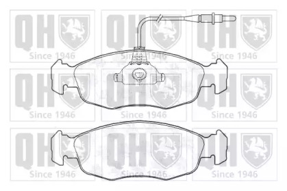 Комплект тормозных колодок (QUINTON HAZELL: BP604)