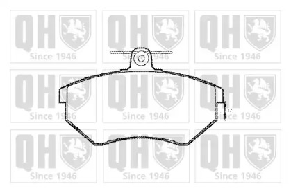 Комплект тормозных колодок (QUINTON HAZELL: BP606)