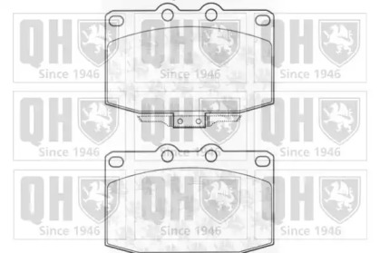 Комплект тормозных колодок (QUINTON HAZELL: BP674)