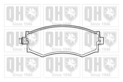 Комплект тормозных колодок (QUINTON HAZELL: BP682)