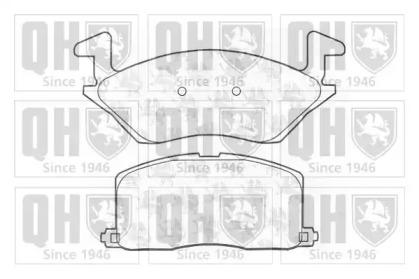 Комплект тормозных колодок (QUINTON HAZELL: BP689)