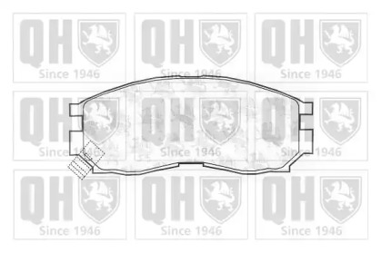 Комплект тормозных колодок (QUINTON HAZELL: BP697)