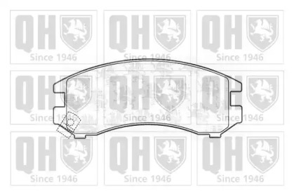 Комплект тормозных колодок (QUINTON HAZELL: BP712)