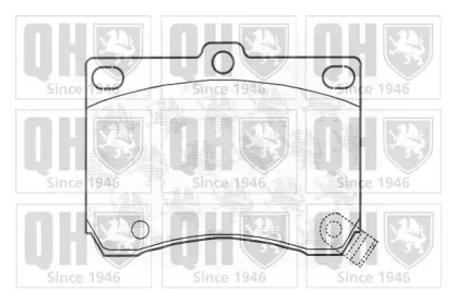 Комплект тормозных колодок (QUINTON HAZELL: BP717)