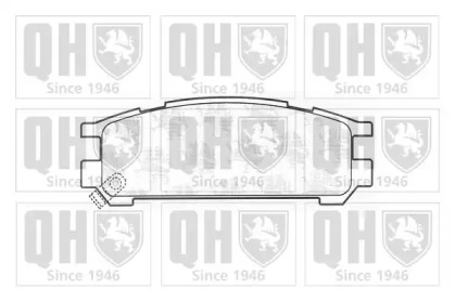 Комплект тормозных колодок (QUINTON HAZELL: BP722)