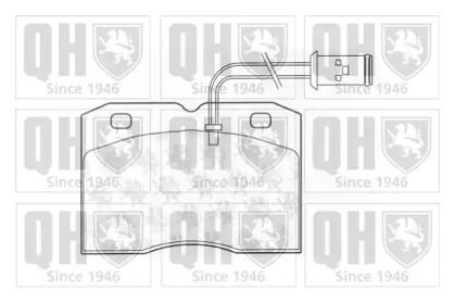 Комплект тормозных колодок (QUINTON HAZELL: BP728)