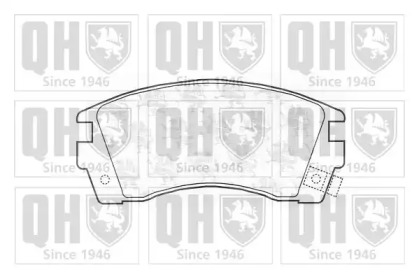 Комплект тормозных колодок (QUINTON HAZELL: BP736)
