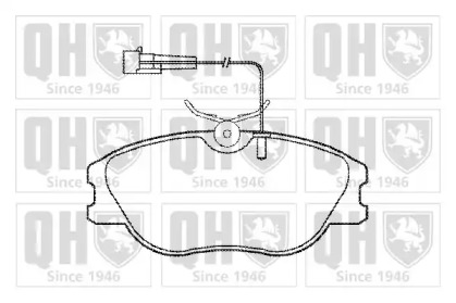 Комплект тормозных колодок (QUINTON HAZELL: BP740)