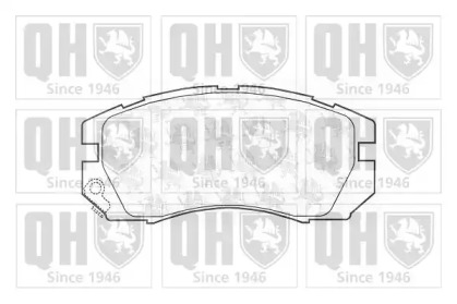 Комплект тормозных колодок (QUINTON HAZELL: BP744)