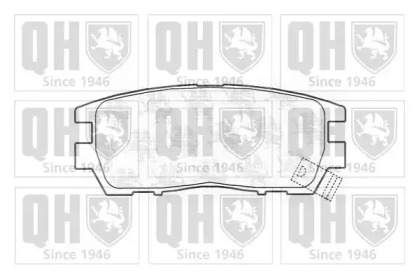 Комплект тормозных колодок (QUINTON HAZELL: BP761)