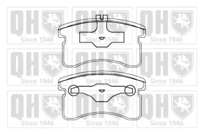 Комплект тормозных колодок (QUINTON HAZELL: BP805)