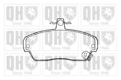 Комплект тормозных колодок (QUINTON HAZELL: BP820)