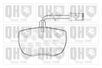 Комплект тормозных колодок (QUINTON HAZELL: BP829)