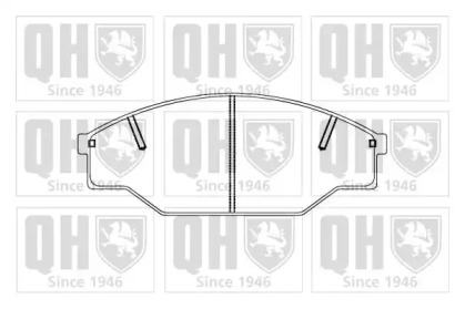 Комплект тормозных колодок (QUINTON HAZELL: BP856)