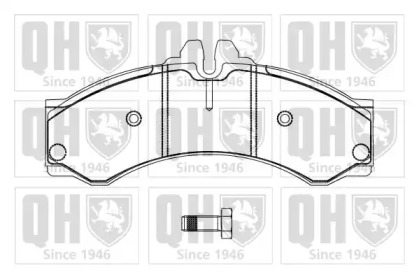 Комплект тормозных колодок (QUINTON HAZELL: BP878)