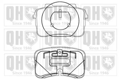 Комплект тормозных колодок (QUINTON HAZELL: BP883)