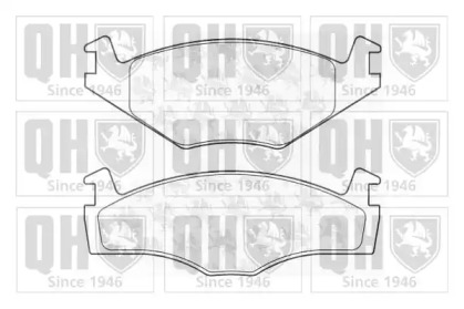Комплект тормозных колодок (QUINTON HAZELL: BP925)