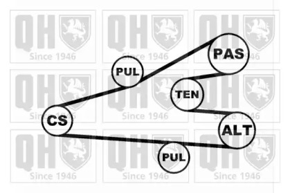 Ременный комплект (QUINTON HAZELL: QDK15)