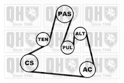 Ременный комплект (QUINTON HAZELL: QDK67)