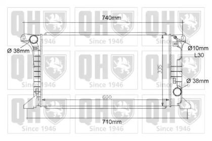 Теплообменник (QUINTON HAZELL: QER1100)