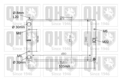 Теплообменник (QUINTON HAZELL: QER1140)