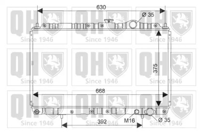 Теплообменник (QUINTON HAZELL: QER1205)