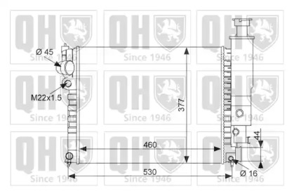 Теплообменник (QUINTON HAZELL: QER1500)