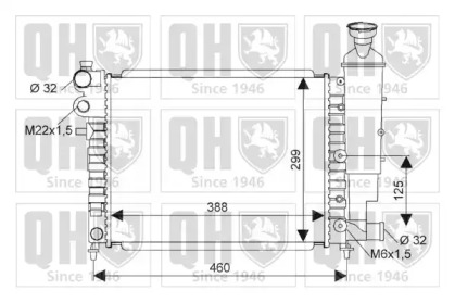 Теплообменник (QUINTON HAZELL: QER1505)