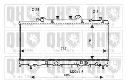 Теплообменник (QUINTON HAZELL: QER2173)