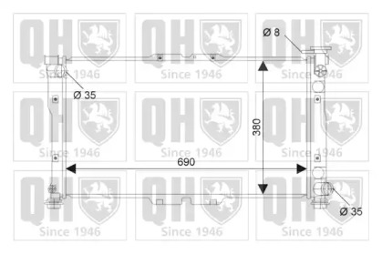 Теплообменник (QUINTON HAZELL: QER2212)