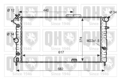 Теплообменник (QUINTON HAZELL: QER2474)