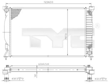 Теплообменник (TYC: 702-0022)