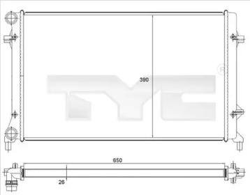 Теплообменник (TYC: 702-0023)