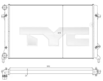 Теплообменник (TYC: 702-0025)