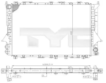 Теплообменник (TYC: 702-0028)