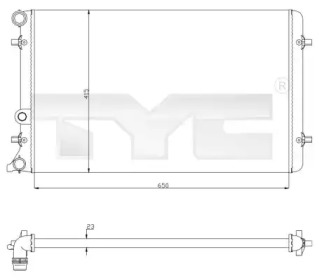 Теплообменник (TYC: 702-0033)