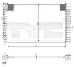 Теплообменник (TYC: 702-0034)