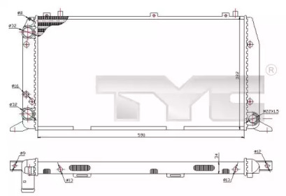 Теплообменник (TYC: 702-0035)