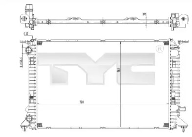 Теплообменник (TYC: 702-0036)