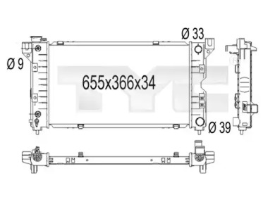 Теплообменник (TYC: 704-1001)