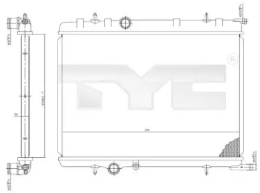 Теплообменник (TYC: 705-0027)