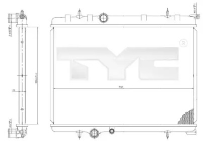 Теплообменник (TYC: 705-0028)