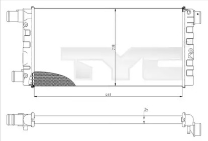 Теплообменник (TYC: 709-0008)