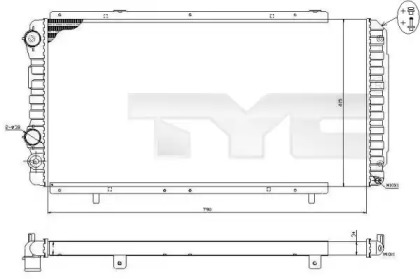 Теплообменник (TYC: 709-0014-R)