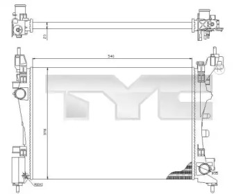 Теплообменник (TYC: 709-0018)