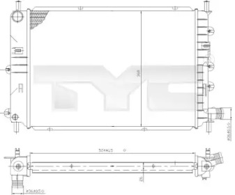 Теплообменник (TYC: 710-0035)